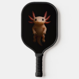 Black 4 Luxe Pickleball Paddle, Mexican Axolotl Pickleball Schläger