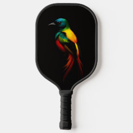Black 4 Luxe Pickleball Paddle, Rainbow Bird Pickleball Schläger