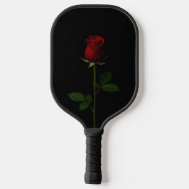 Black 4 Luxe Pickleball Paddle, Velvet Red Rose Pickleball Schläger