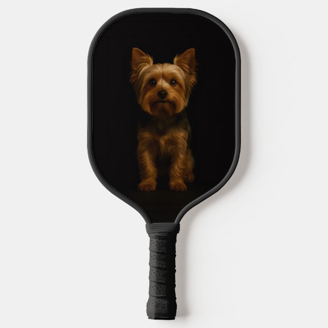 Black 4 Luxe Pickleball Paddle, Yorkshire Terrier Pickleball Schläger (Rückseite)