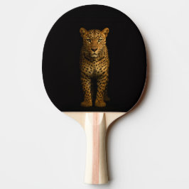 Black 4 Luxe ping pong paddle, Majestic Leopard Tischtennis Schläger