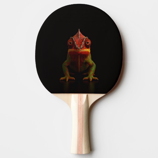 Black 4 Luxe ping pong paddle, Panther Chameleon Tischtennis Schläger (Rückseite)