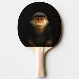 Black 4 Luxe ping pong paddle, Red Douc Langur Tischtennis Schläger