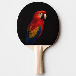 Black 4 Luxe Pingpong Paddle, Scarlet Parrot Tischtennis Schläger