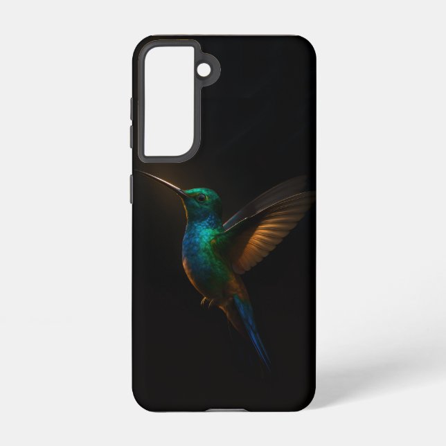 Black 4 Luxe Samsung Galaxy S21 Case, Flying Bird Hülle (Rückseite)