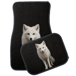 Black 4 Luxe Set of car mats, Ivory Arctic Fox Autofußmatte