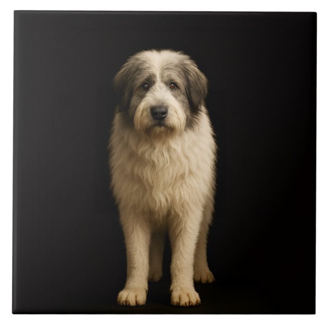 Black 4 Luxe Tile with Mioritic Shepherd Fliese (Vorderseite)