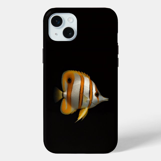 Black 4 Luxe, Tropical Reef Butterflyfish Case-Mate iPhone Hülle (Rückseite)