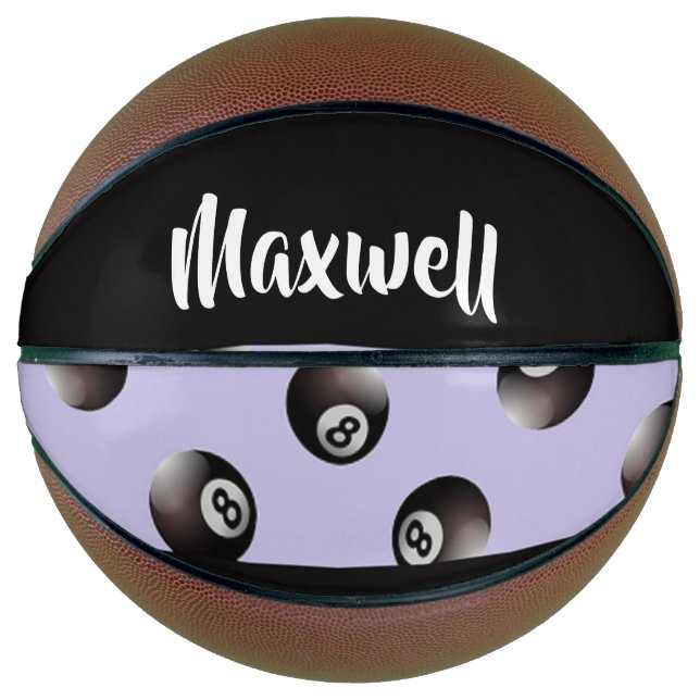 Black 8 ball pattern basketball (Vorderseite)
