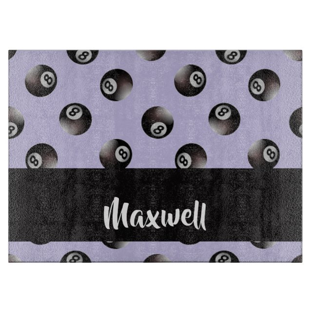 Black 8 Pattern Schneidebrett (Vorderseite)