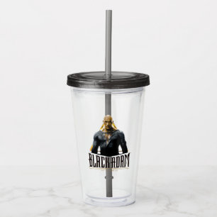 Black Adam Character and Name Graphic Acryltrinkbecher