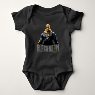 Black Adam Character and Name Graphic Baby Strampler