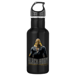 Black Adam Character and Name Graphic Edelstahlflasche