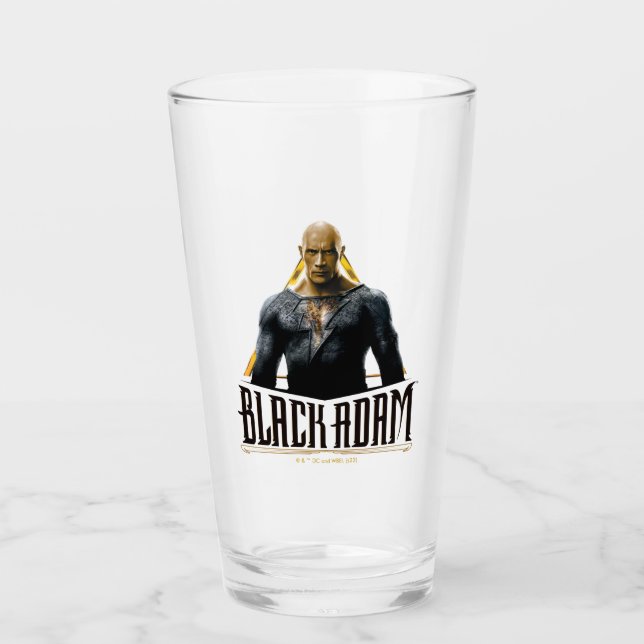 Black Adam Character and Name Graphic Glas (Vorderseite)