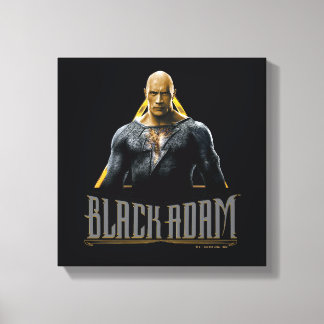 Black Adam Character and Name Graphic Leinwanddruck