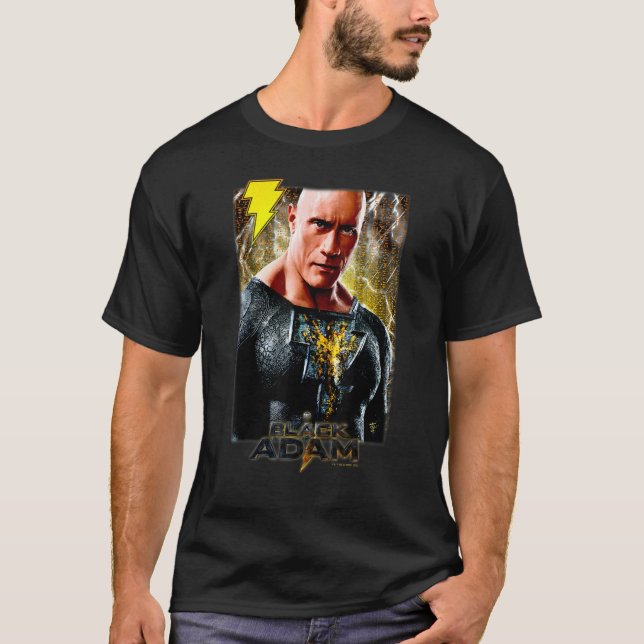 Black Adam Color Full Portrait T-Shirt (Vorderseite)