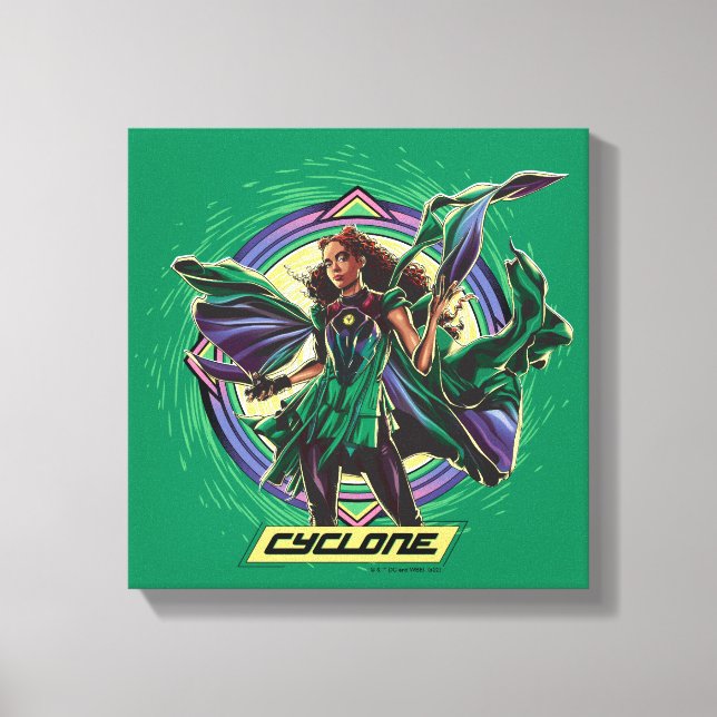 Black Adam | Cyclone Character Graphic Leinwanddruck (Vorderseite)