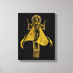 Black Adam Doctor Fate Character Graphic Leinwanddruck