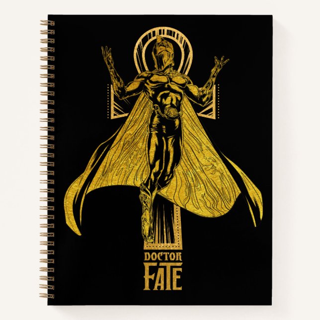 Black Adam | Doctor Fate Character Graphic Notizbuch (Vorderseite)