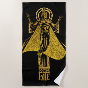 Black Adam   Doctor Fate Character Graphic Strandtuch