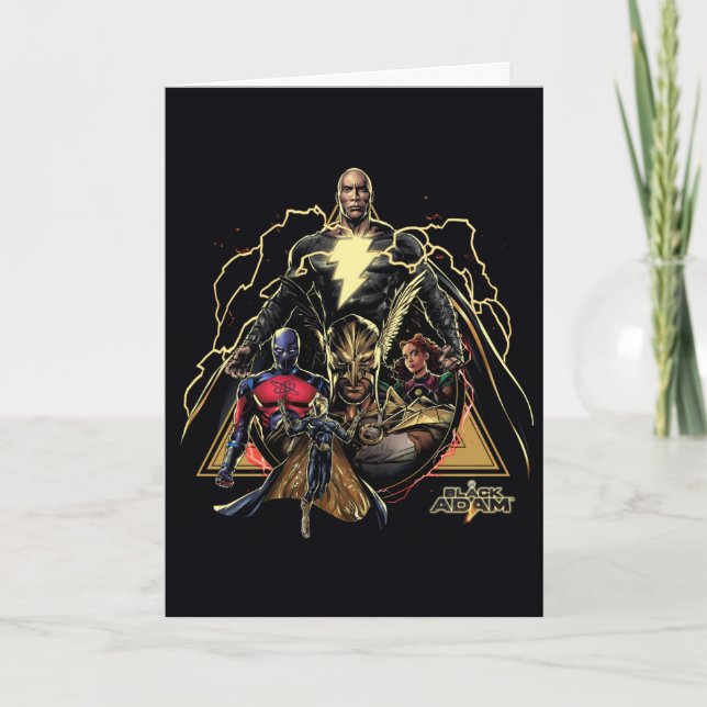 Black Adam Dreiecksgruppe Graphic Karte (Vorderseite)