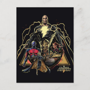 Black Adam Dreiecksgruppe Graphic Postkarte