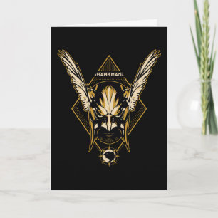 Black Adam Hawkman Helmet Graphic Karte