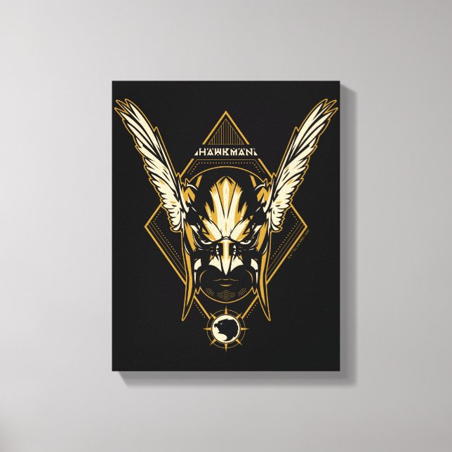 Black Adam | Hawkman Helmet Graphic Leinwanddruck (Vorderseite)