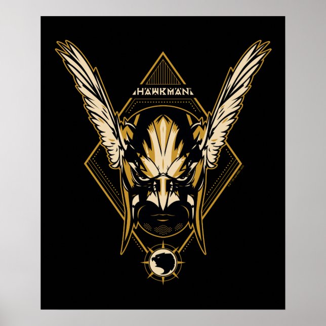 Black Adam | Hawkman Helmet Graphic Poster (Vorne)