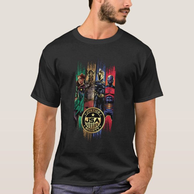 Black Adam Justice Society Cyclone Hawkman Dr. Fat T-Shirt (Vorderseite)
