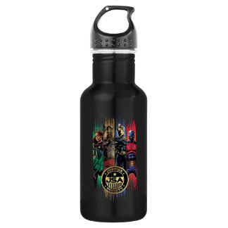 Black Adam Justice Society Heroes In Stripes Edelstahlflasche