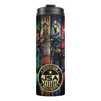 Black Adam Justice Society Heroes In Stripes Thermosbecher