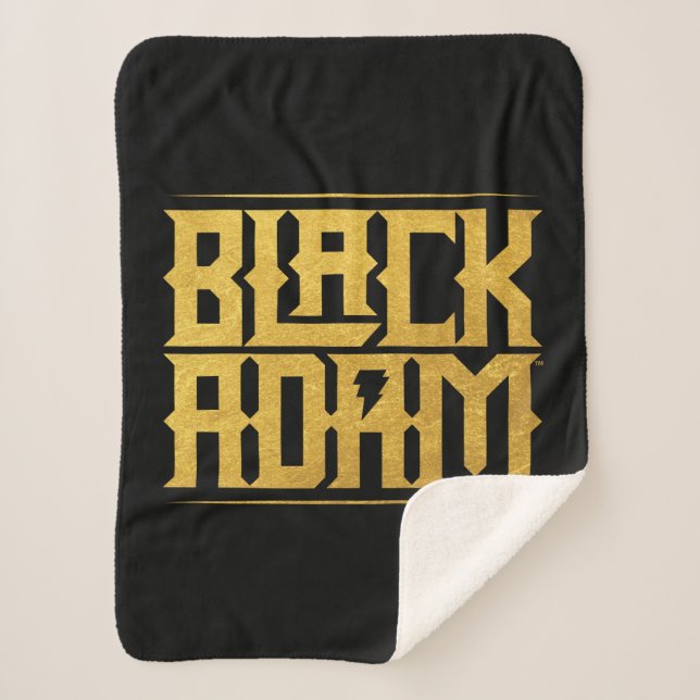 Black Adam Stacked Name Graphic Sherpadecke (Vorderseite)