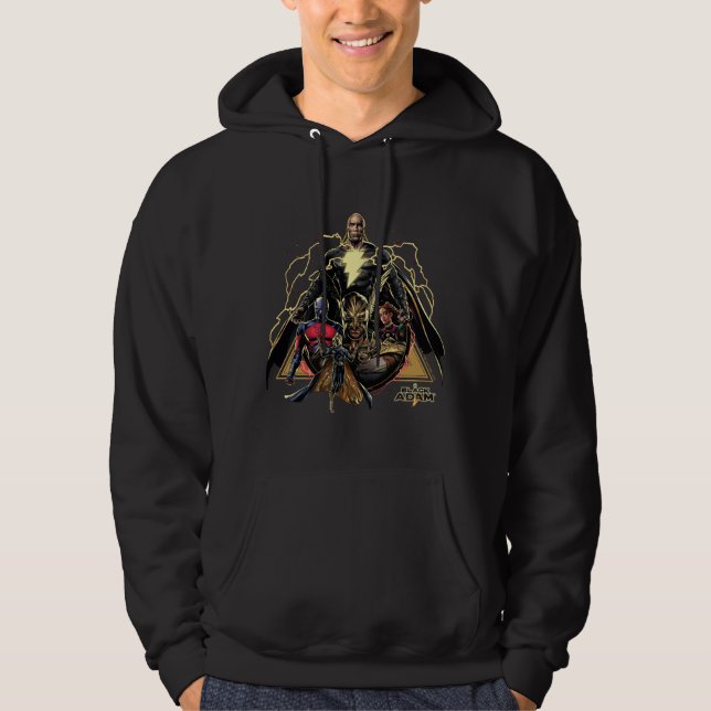 Black Adam Triangular Group Graphic Hoodie (Vorderseite)