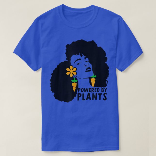 Black African American Woman Vegetarian  African C T-Shirt (Design vorne)