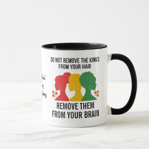 BLACK AFRO HAIR Inspiration Zitat Tasse