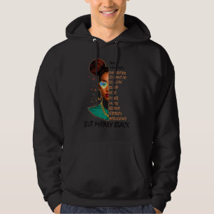 Black Afro Melanin Girl Schwarze Geschichte Monat Hoodie