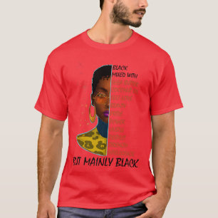 Black Afro Melanin Girl Schwarze Geschichte Monat T-Shirt