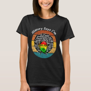 Black Afro Melanin Girl Schwarze Geschichte Monat T-Shirt