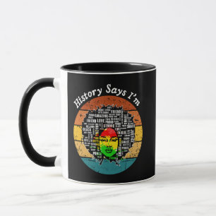 Black Afro Melanin Girl Schwarze Geschichte Monat Tasse