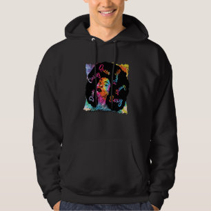 Black Afro Melanin Queen Melanin Afro Black Hoodie
