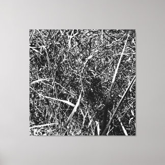 Black Alien Grass Leinwanddruck