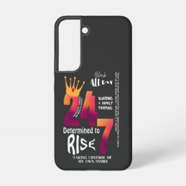 Black All Day 24/7 Slogan Graphic Samsung Galaxy Hülle