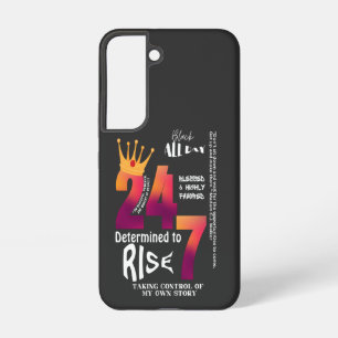 Black All Day 24/7 Slogan Graphic Samsung Galaxy Hülle