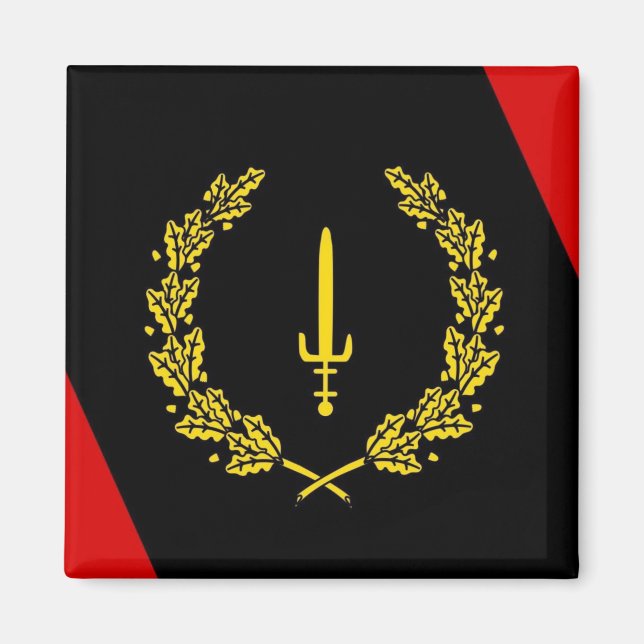 Black American Heritage Flag Magnet (Vorne)