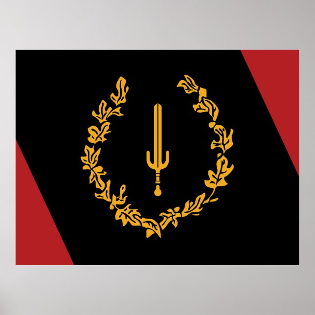 Black American Heritage Flag  Poster (Vorne)