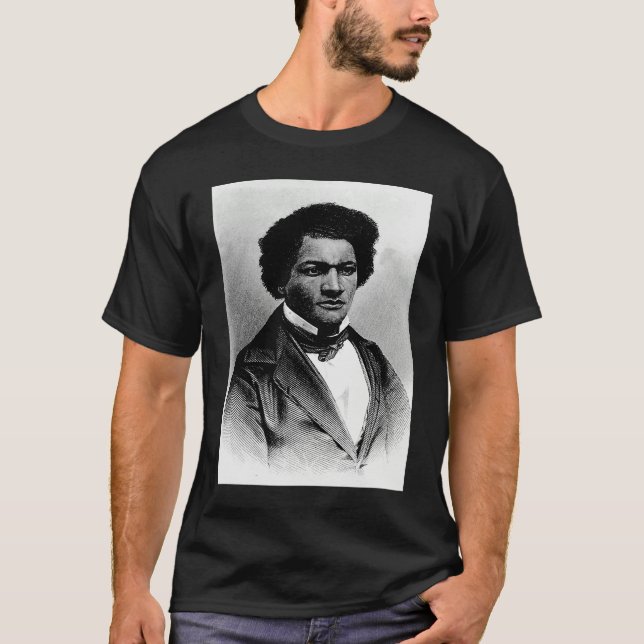 Black American History Frederick Douglass Black Hi T-Shirt (Vorderseite)