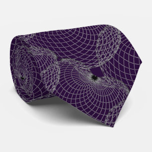 Black Amethyst Lila 20033 & Gray "Spider Web" Krawatte