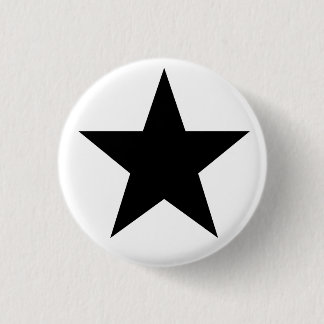 Black Anarchy Star (klassisch) Button