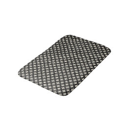 Black and Beige Bath Mat Badematte